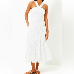 NWT Lilly Pulitzer Jenette Halter Midi Dress